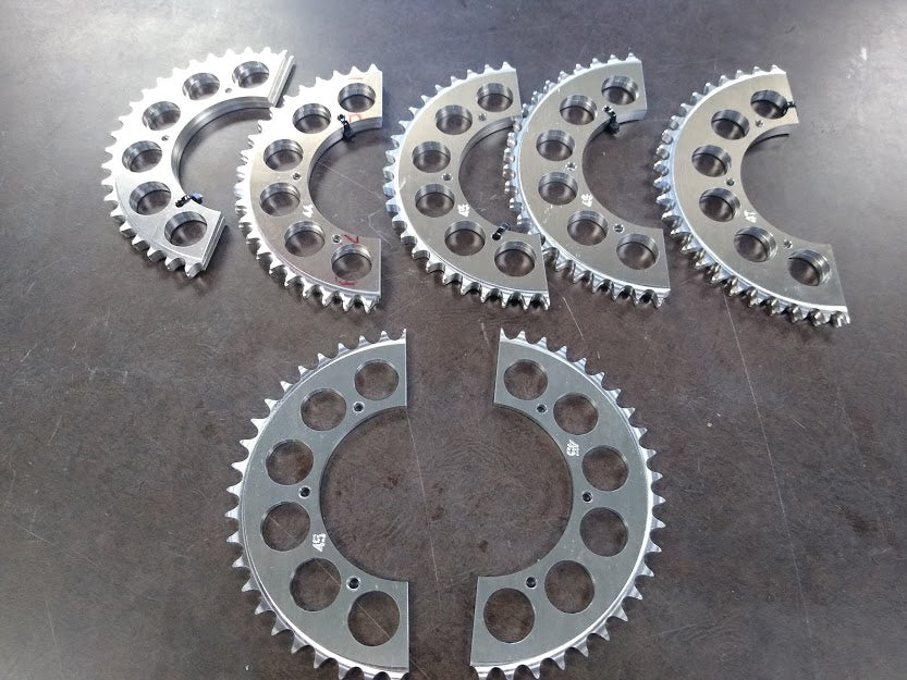 SINISTER REAR SPROCKET FOR MLM 520 Chain - Gear - 39T-50T (SPLIT GEAR)