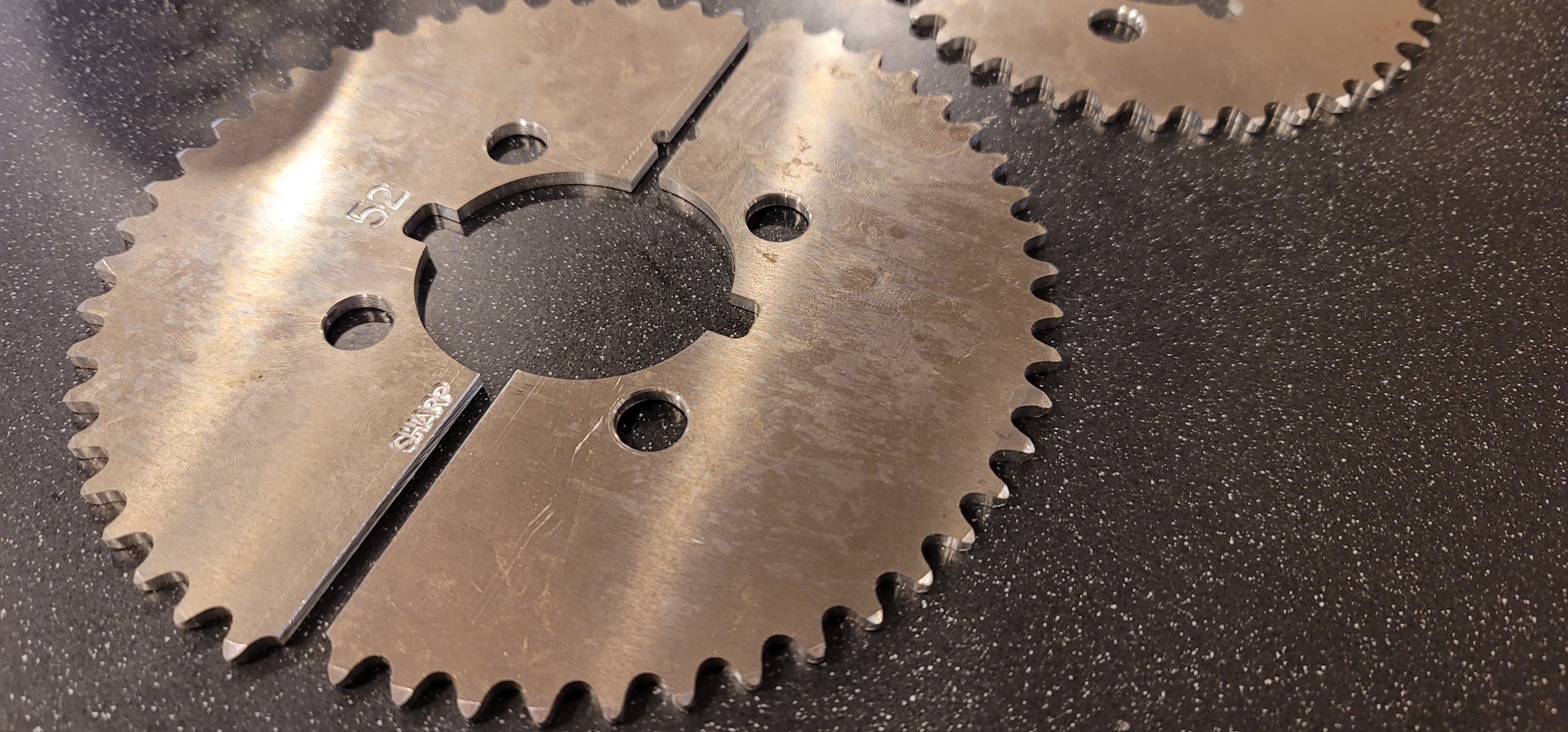 QC Individual "Mini Gears", Split, NO Lightening Holes - 35 Chain - Large Register :  33T-69T