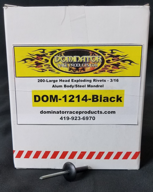 Dominator - Rivets – Exploding Peel Back Large Head – 200ct