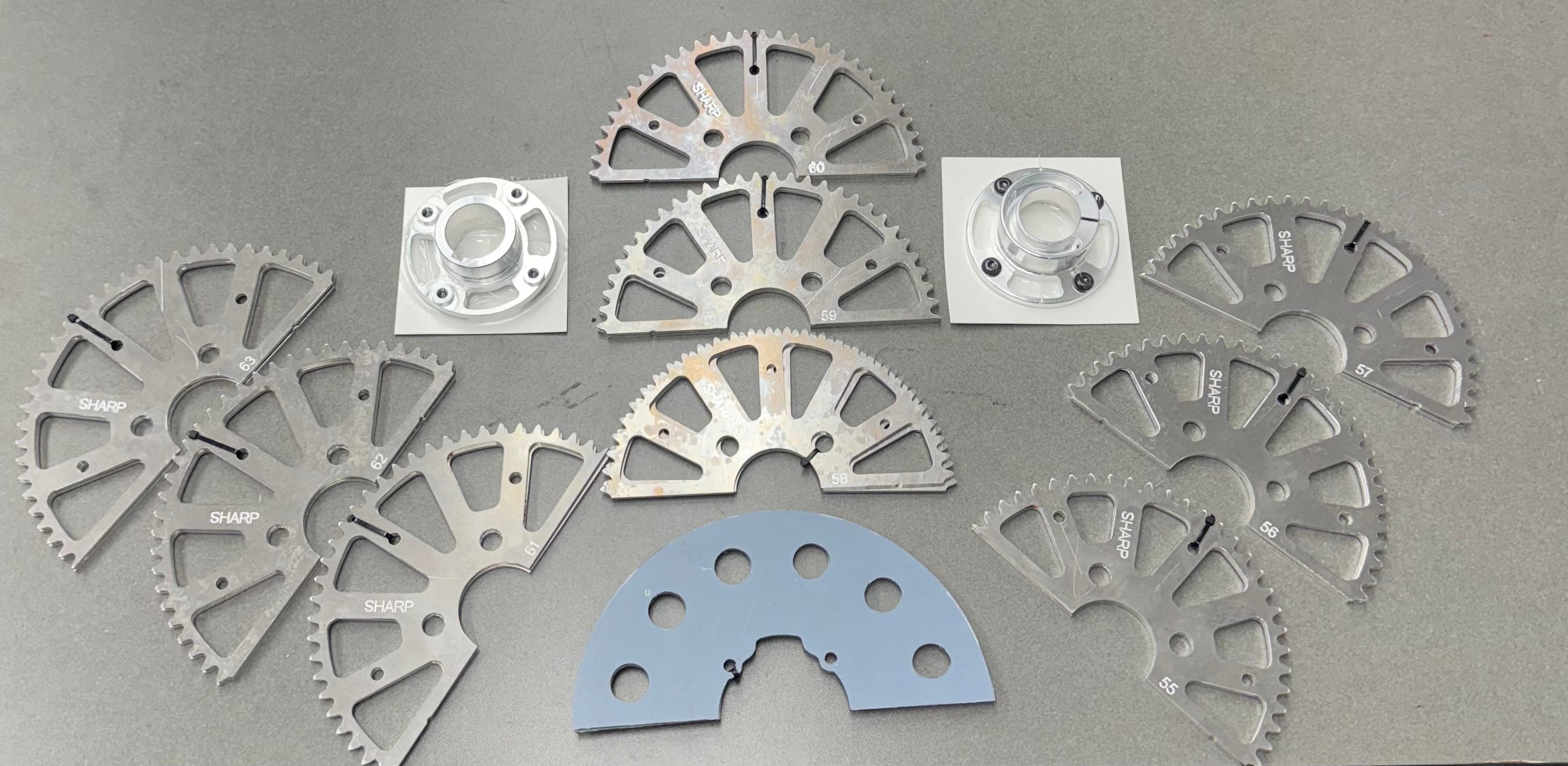 Double Gear Guard Lexan Adapter Kit With Hub (Gears 46-54) – BUNDLE