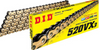 MLM Chain, DID 520VX3 X-Ring 130 Link, Gold