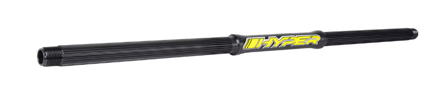 MLM 1-3/4" 54" Univ Splined Rear Axle Black w/ Shoulder Spacers Rear Axle