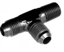 1/8 NPT to -3AN Run Tee Fitting