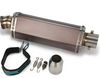 Universal 1.5-2" Inlet Hexagon Exhaust Muffler Pipe Slip On Scooter Motorcycle ATV Dirt Street Bike